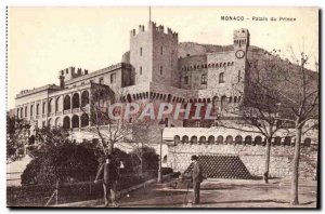 Monaco Old Postcard Palace of the prince