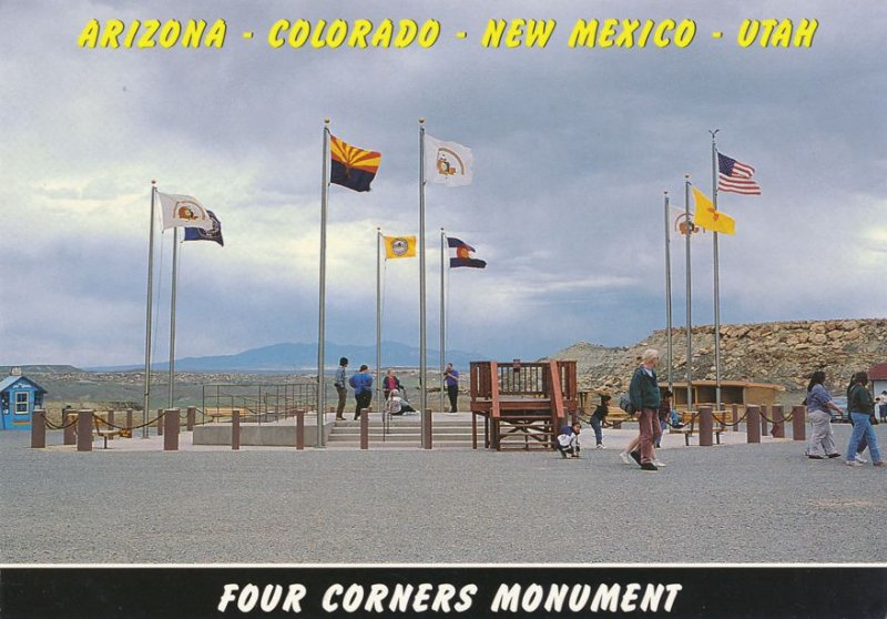 Four Corners Monument - Arizona, Colorado NM, New Mexico, Utah