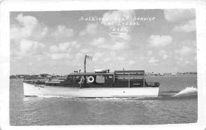 Motor Launch Boat Betty Rose Port Isabel Brownsville Texas 1950s RPPC postcard