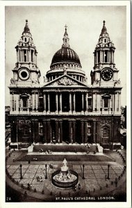 St Pauls Cathedral London England WB Postcard VTG UNP Unused Vintage 