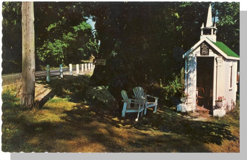 Wiscasset, Maine/ME Postcard, Smallest Church In The World