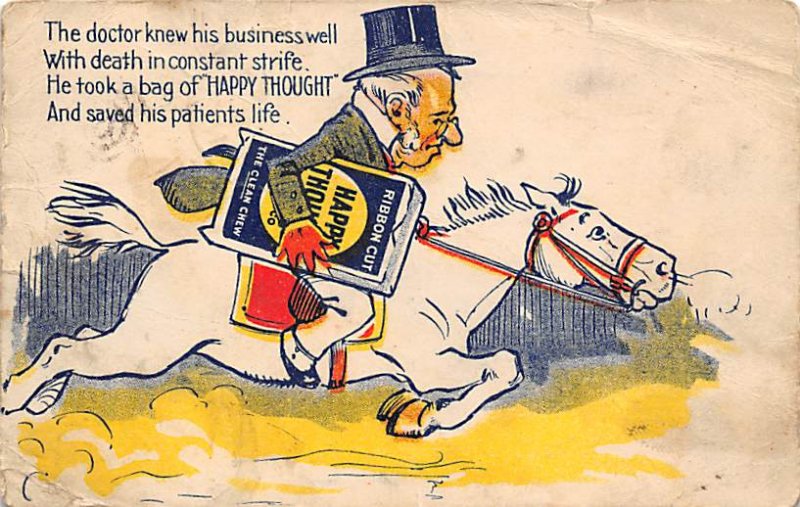 Happy Thought Advertising Postal Used Unknown 