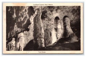 Twin Domes Carlsbad Caverns New Mexico NM Postcard V13