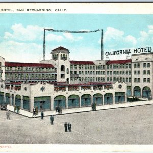c1940s San Bernardino, California Hotel Postcard CA Antenna Antiquitech A88
