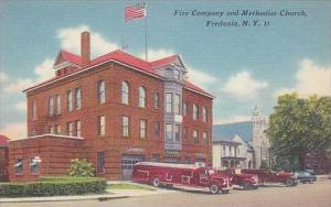 New York Fredonia Fire Department &  Methodist Church
