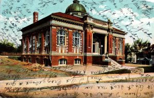 North Carolina Greensboro Public Library 1908 Rotograph