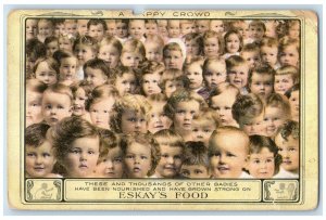 c1910's Babies Nourished And Grown Strong On Eskay's Food Antique Postcard