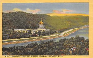 West Virginia State Capitol and Kanawha Boulevard, Charleston, WV