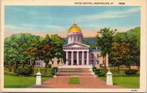 postcard Vermont State Capitol - Montpelier