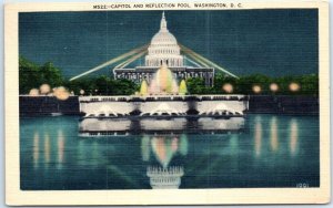 Postcard - Capitol and Reflection Pool, Washington, DC