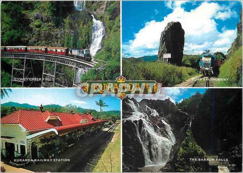  Modern Postcard Kuranda Featuring the Barron Trains Stoney Creek Kuranda Railwa