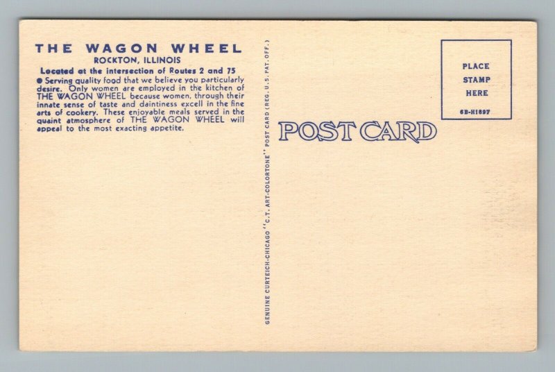 Wagon Wheel Restaurant Rockton Multiple Views Multi IL Illinois Postcard