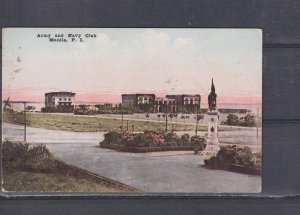 PHILIPPINES, MANILA, ARMY & NAVY CLUB, c1910 ppc., unused.