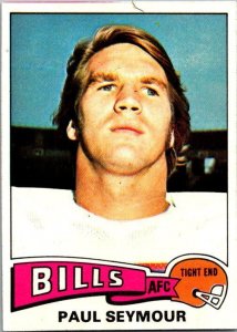 1975 Topps Football Card Buffalo Bills Paul Seymour Tight End sk4893