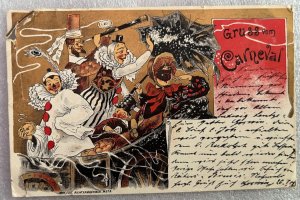 GRUSS vom CARNEVAL-METZ FRANCE-1902 RICHTER & GERBER POSTCARD