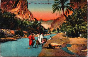 Tunisia Tunis La Porte du Desert Vintage Postcard C143