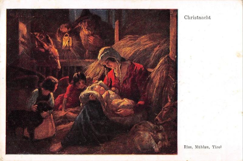 B99154 austria christnacht born of Jesus   painting religious postcard