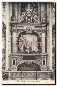 Old Postcard Amiens Interior De La Cathedrale L & # 39Ange weeping