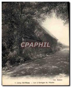 Old Postcard Levy St Nom Du Moulin 2 Barns