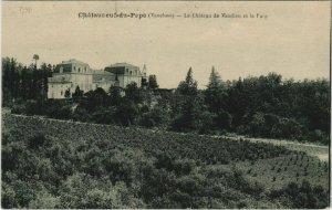 CPA CHATEAUNEUF-DU-PAPE Le Chateau de Vaudieu et le Parc (1086213)