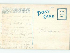 W-Border HOTEL SCENE Palm Beach - West Florida FL B4423