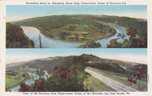 Horseshoe Bend Allegheny River From Narrows Inn East Brady PA Pennsylvania - WB