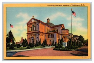 Vintage 1930's Postcard The Franciscan Monastery Building Washington DC