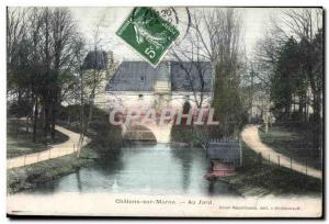 Old Postcard Chalons sur Marne Au Jard UNION Republican