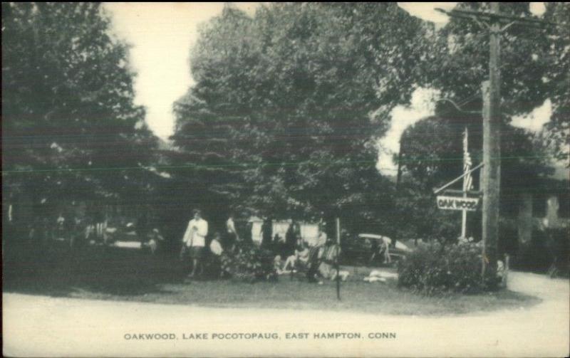 East Hampton CT Oakwood Lake Pocotopaug Postcard #2