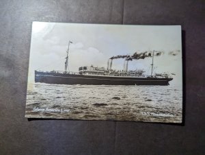 Mint USA Ship RPPC Postcard Gdynia America Line TSS Koseiuszko