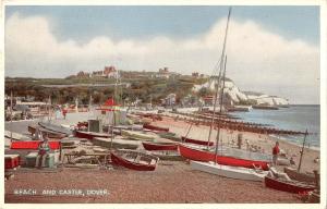 BR96411 dover beach and castle ship bateaux valentine l 370 uk