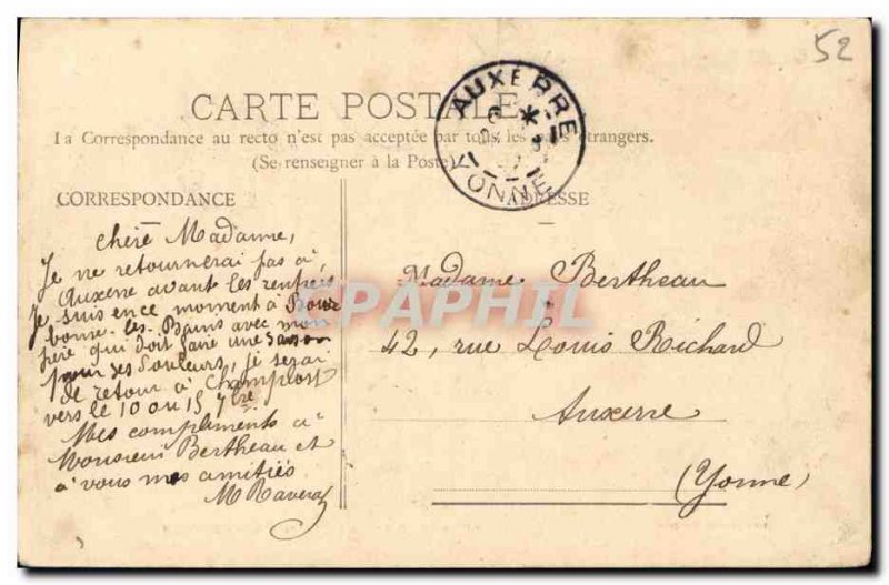 Old Postcard Bourbonne Les Bains View Park