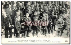 Old Postcard The Holidays Of Victory In Paris July 14, 1919 On The Steps of C...