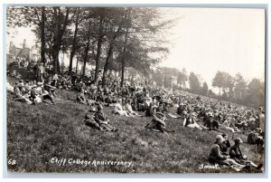 Calver Derbyshire England Postcard Cliff College Anniversary c1910 RPPC Photo