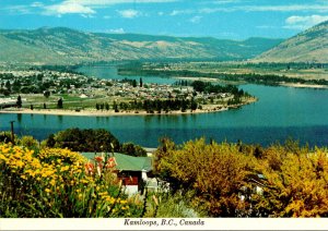 Canada Kamloops Aerial View With Meeting Of The North Thompson and South Thom...