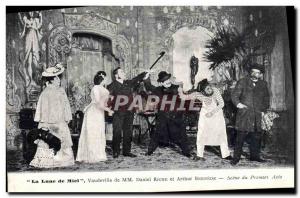 Postcard The Old Theater Veudeville honeymoon Daniel Rich Arthur Bern?de