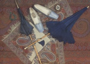 Victorian Costume Accessories 1845 Cheltenham Shoes Postcard