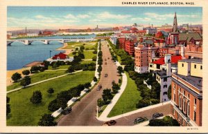 Massachusetts Boston Charles River Esplanada Curteich