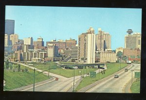 Atlanta,Georgia/GA Postcard, Merchandise Mart/Regency Hotel/Gas Light Building
