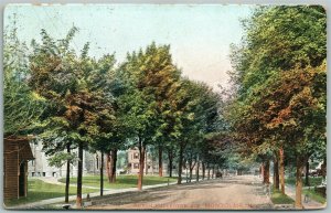 MONTCLAIR NJ NORTH FULLERTON AVENUE UNDIVIDED ANTIQUE POSTCARD w/ CORK CANCEL