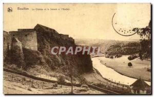Old Postcard Chateau Bouillon and the Semois I & # 39Abattoir