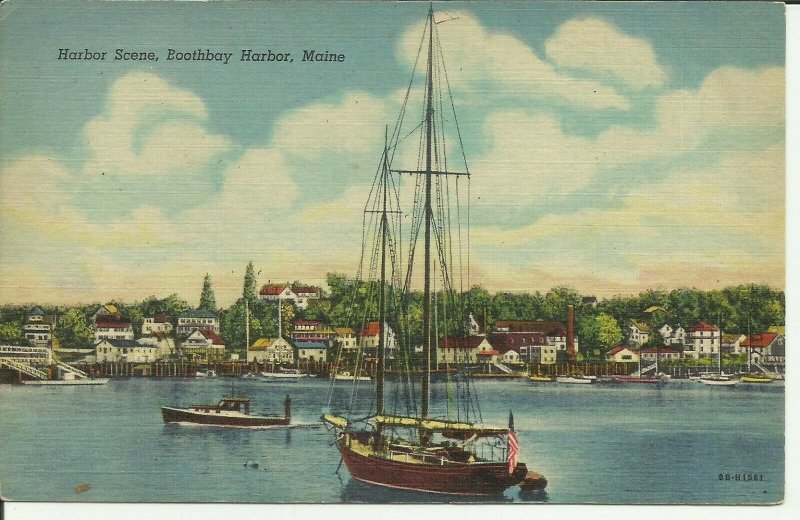 Harbor Scene, Boothbay Harbor, Maine