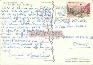 Postcard Modern Valls of Andorra Pas de la Casa