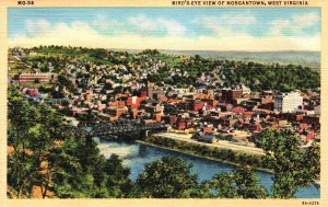 Morgantown, West Virginia - A Birds-eye View of Morgantown - in the 1940s