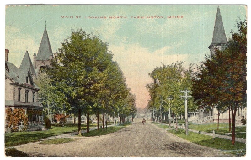 Farmington, Maine, Main St. Looking North