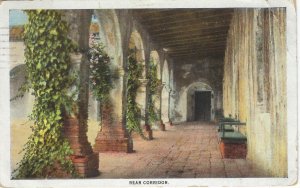 REAR CORRIDOR SAN JUAN CAPISTRANO  1925 (A 95163)