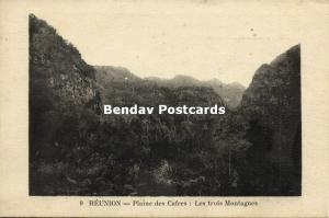 reunion island, Plaine des Cafres, Les Trois Montagnes (1930s)