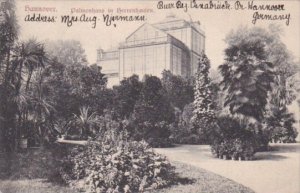 Germany Hannover Palmenhaus in Herrenhausen 1907