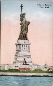 Statue of Liberty New York NY Unused Success Postal Postcard H39