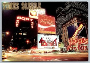 Times Square  Coca Cola  New York City   Postcard